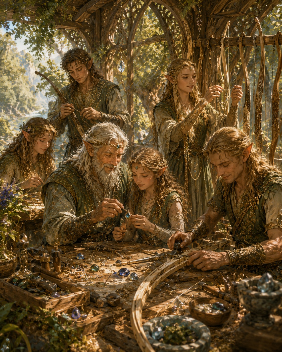 Elves family and friends artwork for SAGE.
