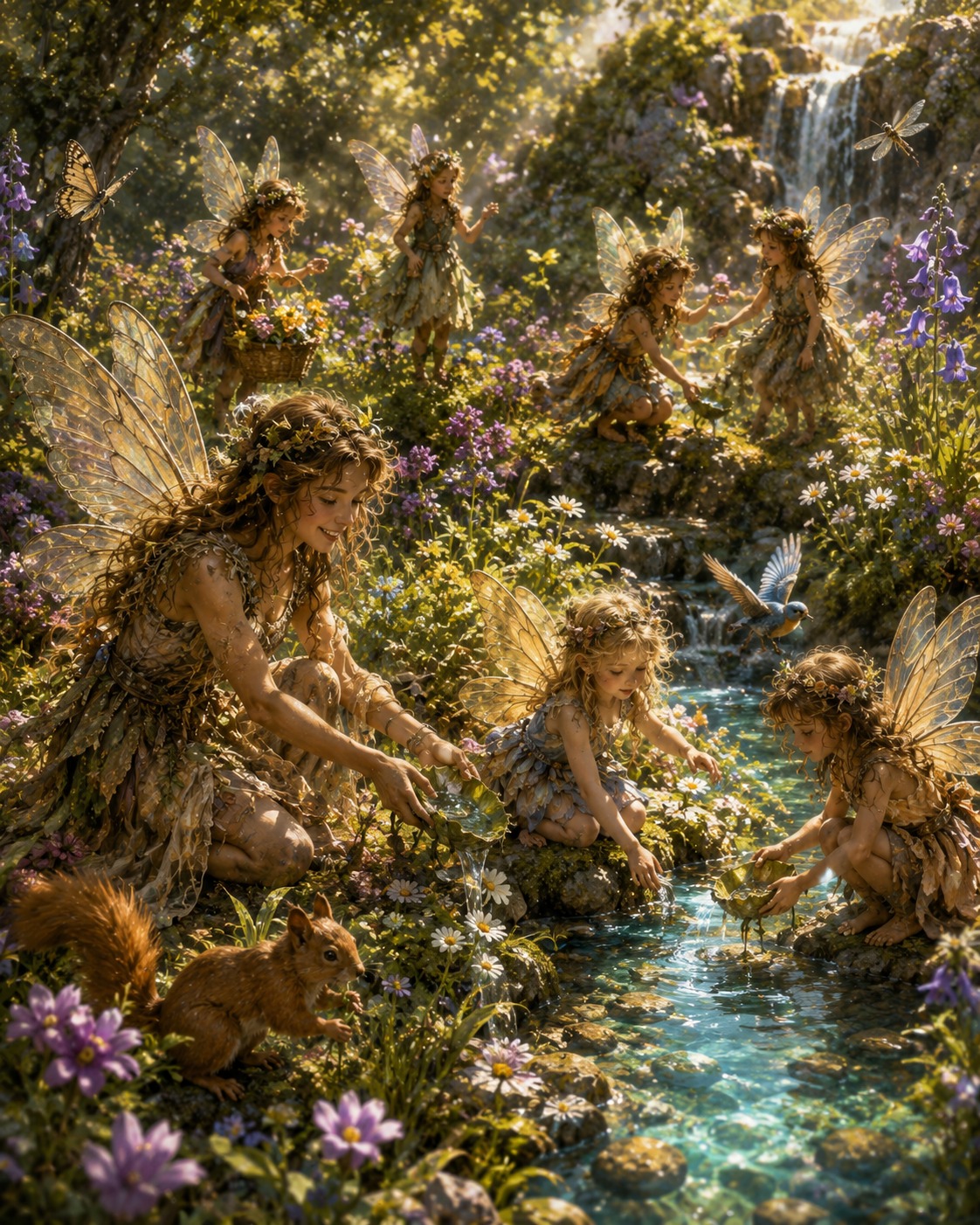 Fairies family and friends artwork for SAGE.