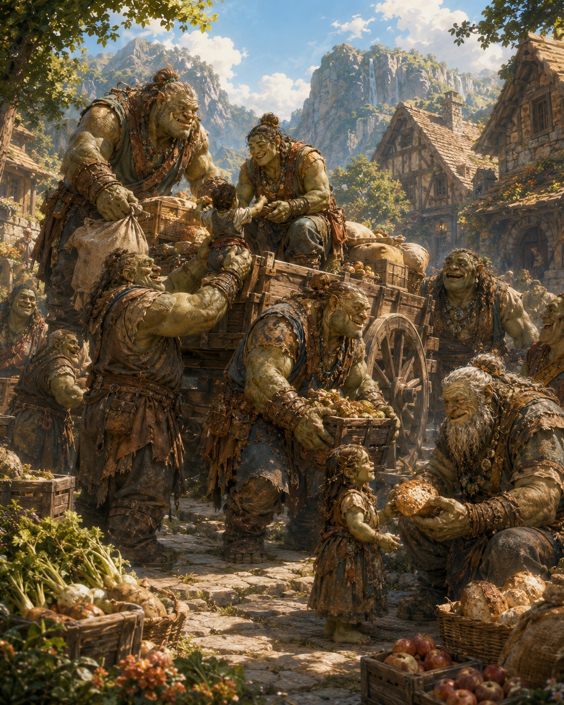 Ogres family and friends artwork for SAGE.