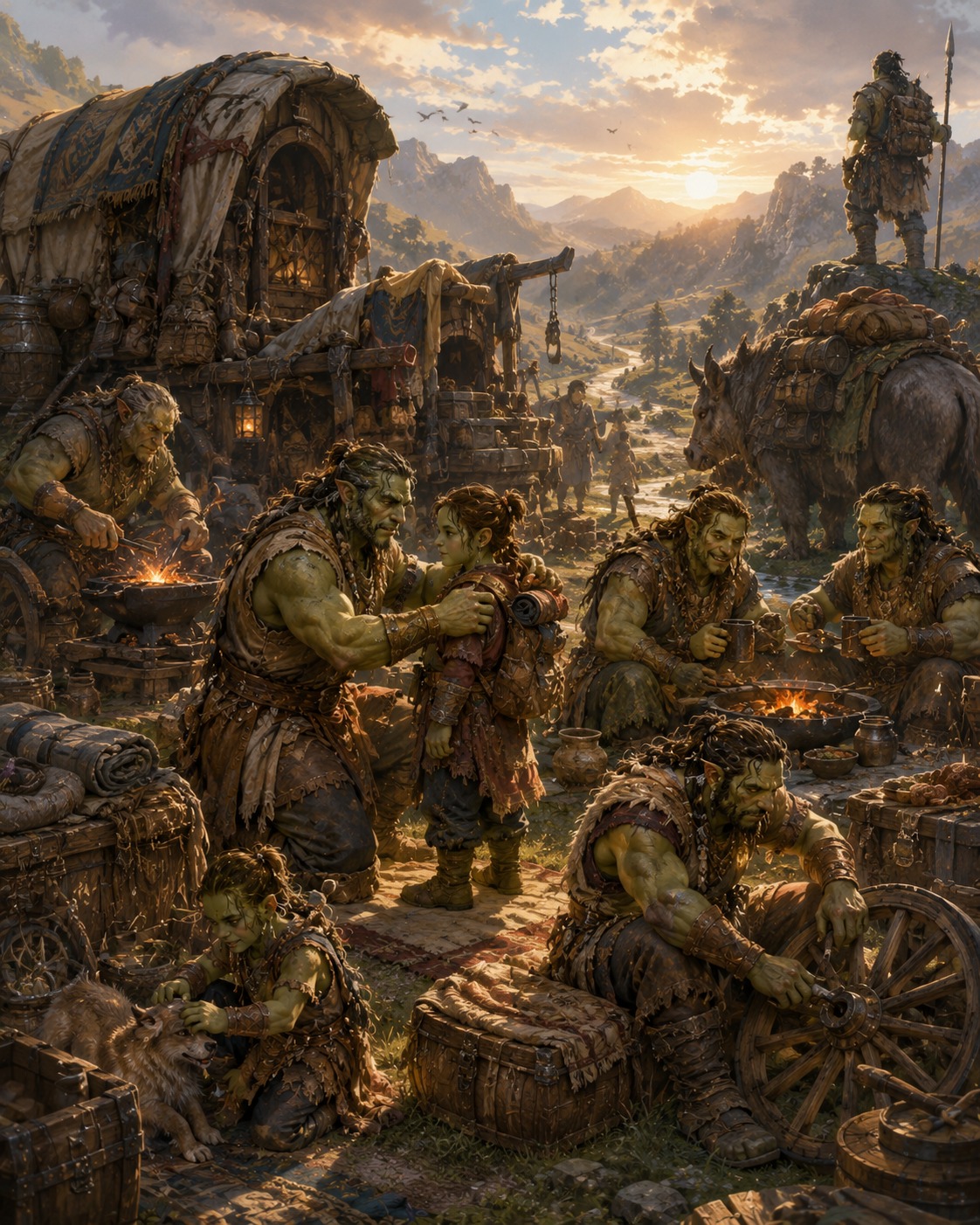 Orcs family and friends artwork for SAGE.